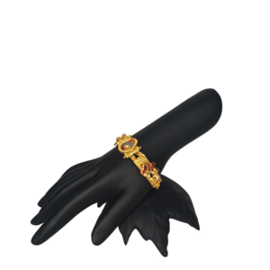 Gold-Plated Temple Design Bracelet for Girls | Traditional Ethnic Kada