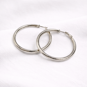 Classic Silver Hoop Earrings