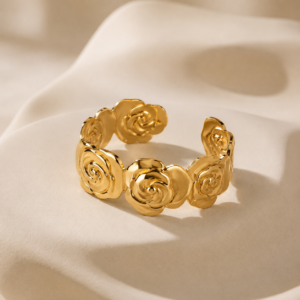 Golden Rose Bloom Bracelet