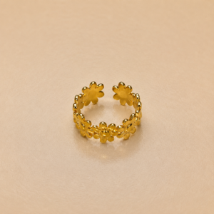 Golden Daisy Bloom Ring