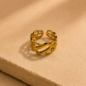 Golden Link Luxe Ring